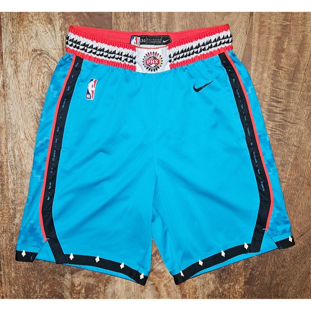 Nike Phoenix Suns 2022/23 City Edition Swingman Shorts 30/S Turquoise Native